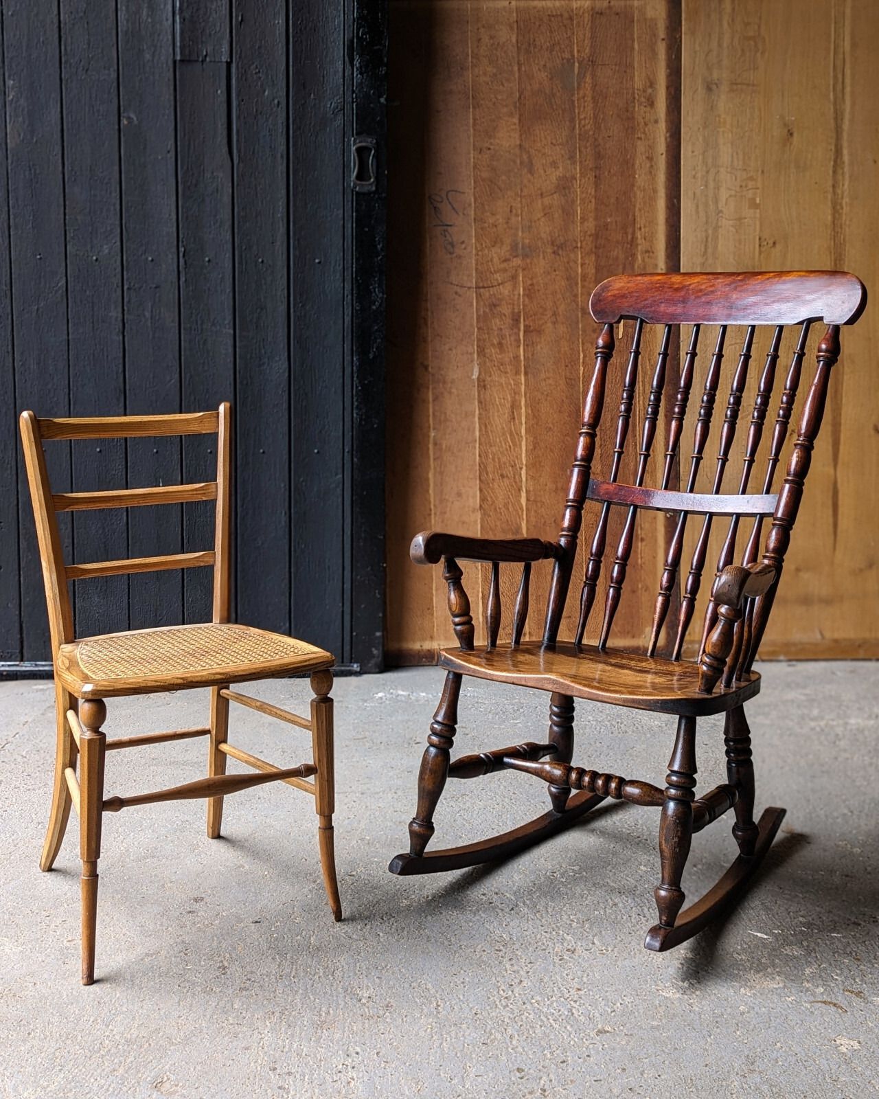 Furniture Antique Caistor Rocking Chair, 1800s photo