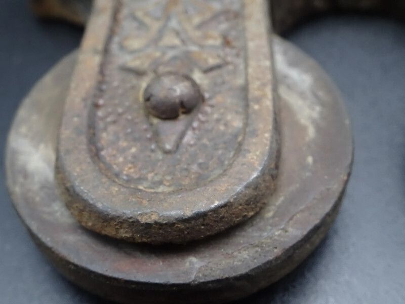 50.0 Art Nouveau Cast Metal Umbrella Holder H Hough's Patent photo