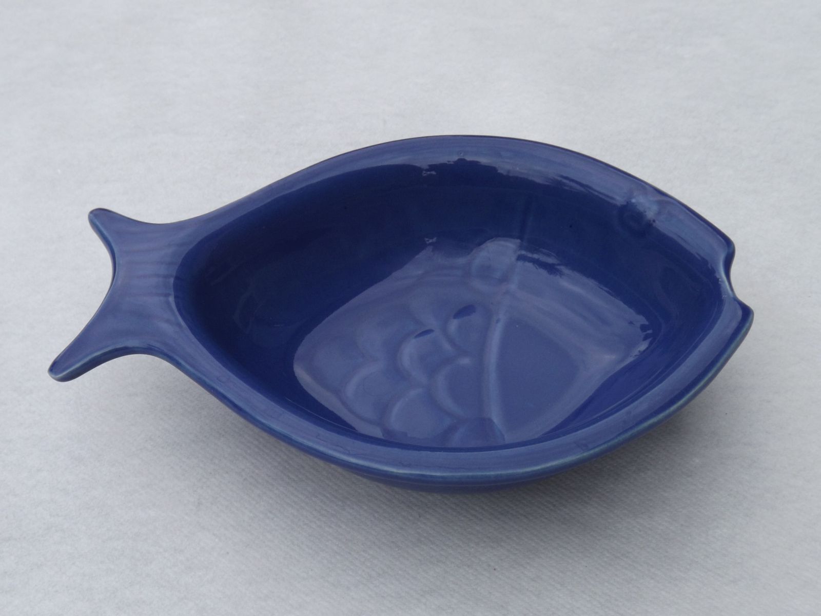 Set Of 6 Vintage Blue Ceramic Fish Dishes – Coastal Tableware & Home Decor photo buy