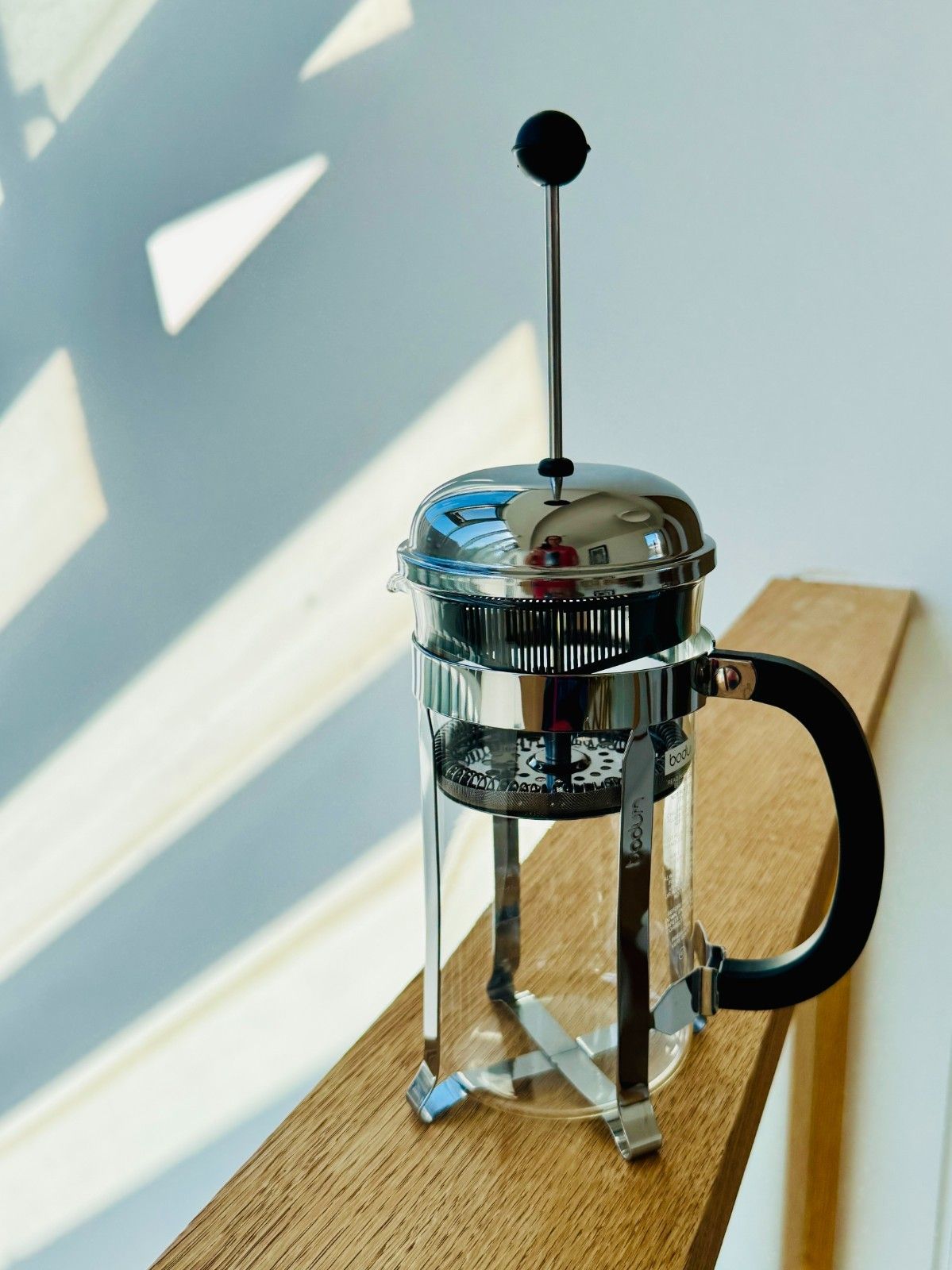 New Bodum Chambord 8 Cup Cafetiere, Milk Frother & 2 Latte Cups + Cork Coasters photo vinterior