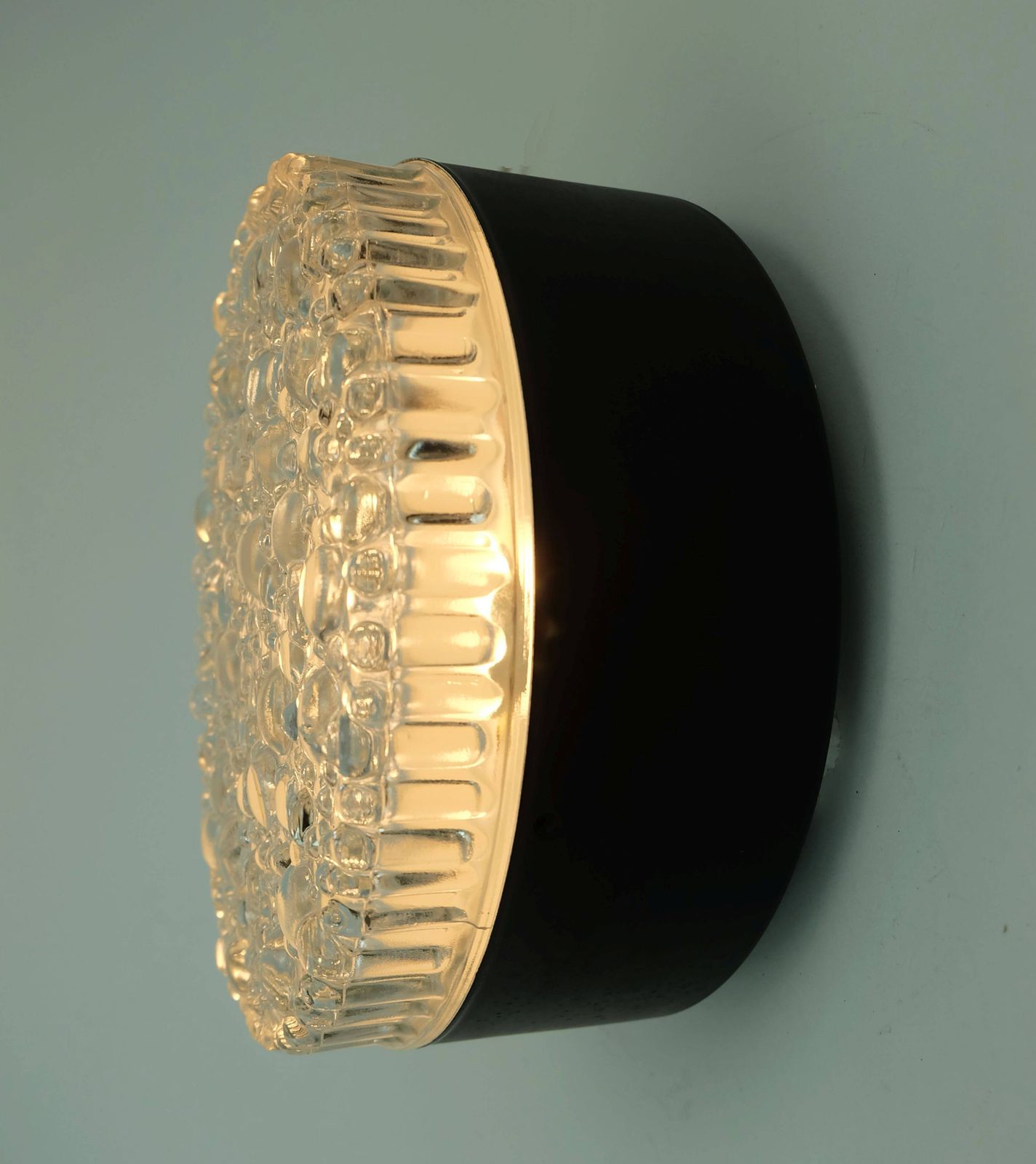 No.2 Of 2  Staff Ceiling Lamp Or Wall Lamp Model A 226 Bubble Glass 60s 70s photo vintage