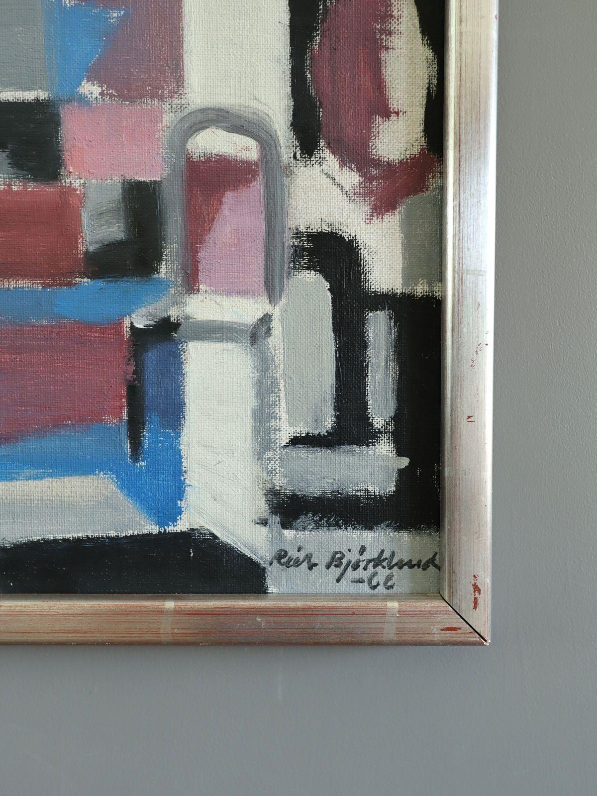 Cubist Interior With Chair Oil Painting photo 501.0