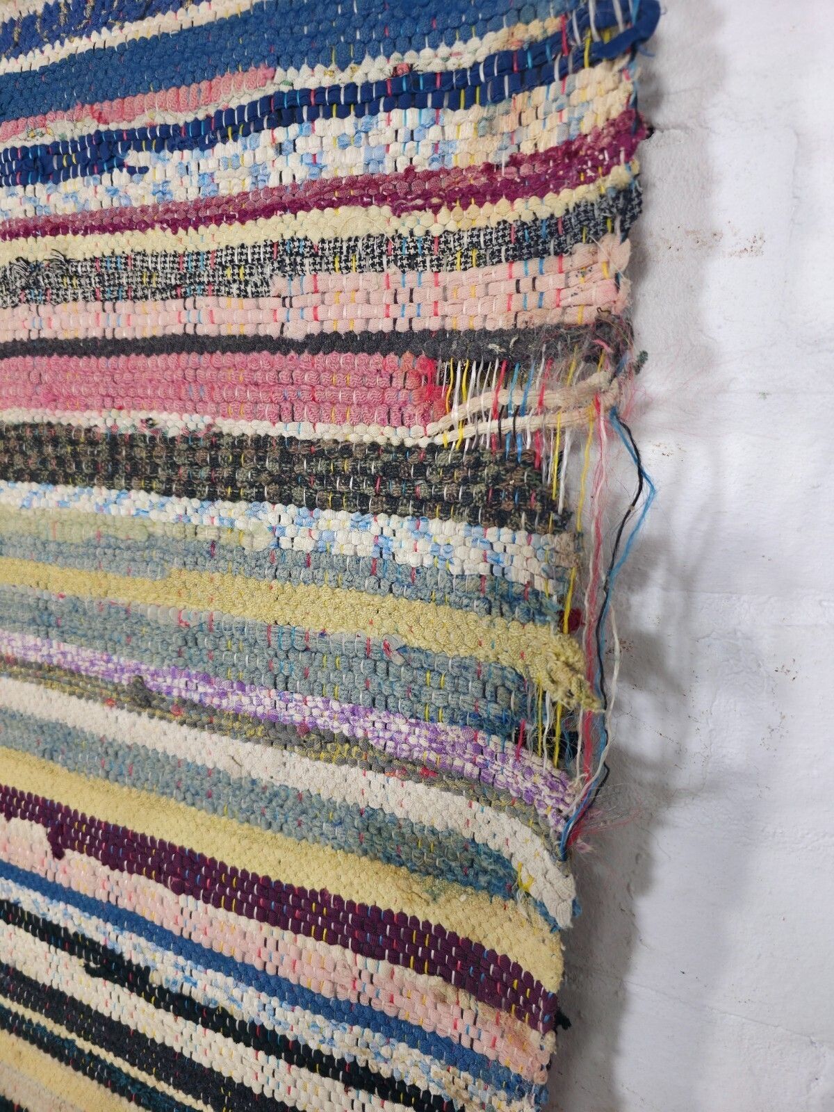 Vintage 4.5m 1950's Swedish Scandinavian Hand Woven Rag Rug Carpet Runner Yoga photo buy