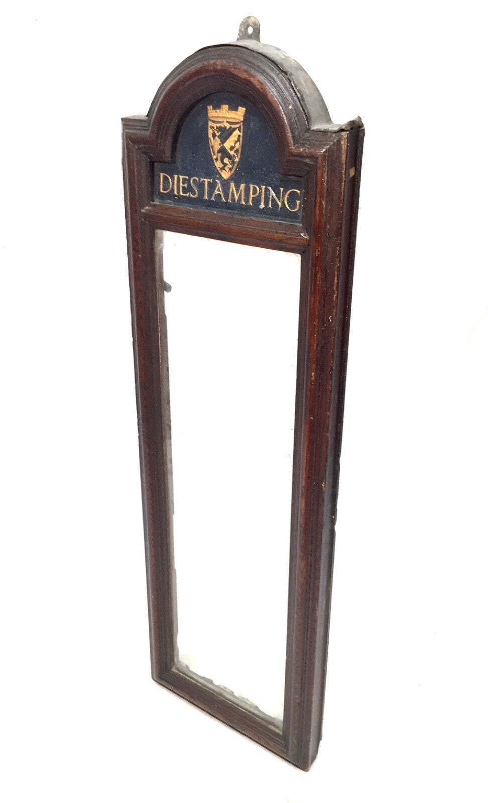 Antique Advertising Pair Of Oak Framed W H Smiths Wallhanging Frames Signs C1930 photo furniture