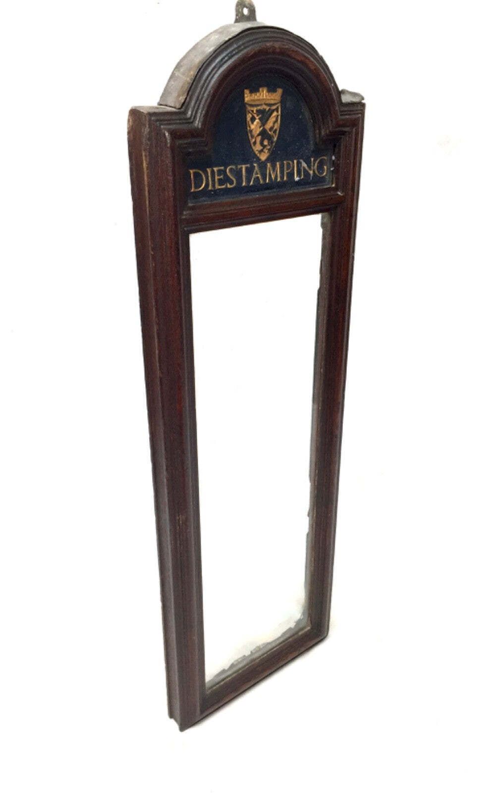 Antique Advertising Pair Of Oak Framed W H Smiths Wallhanging Frames Signs C1930 photo vinterior