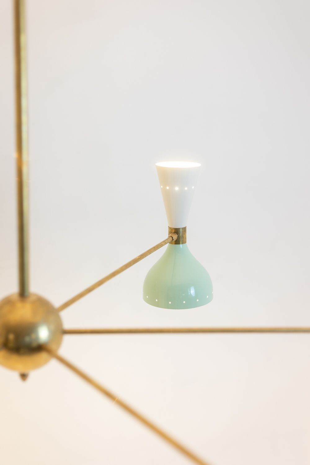 Radiant Diabolo Shaped Chandelier With 12 Lights. Contemporary. photo for sale
