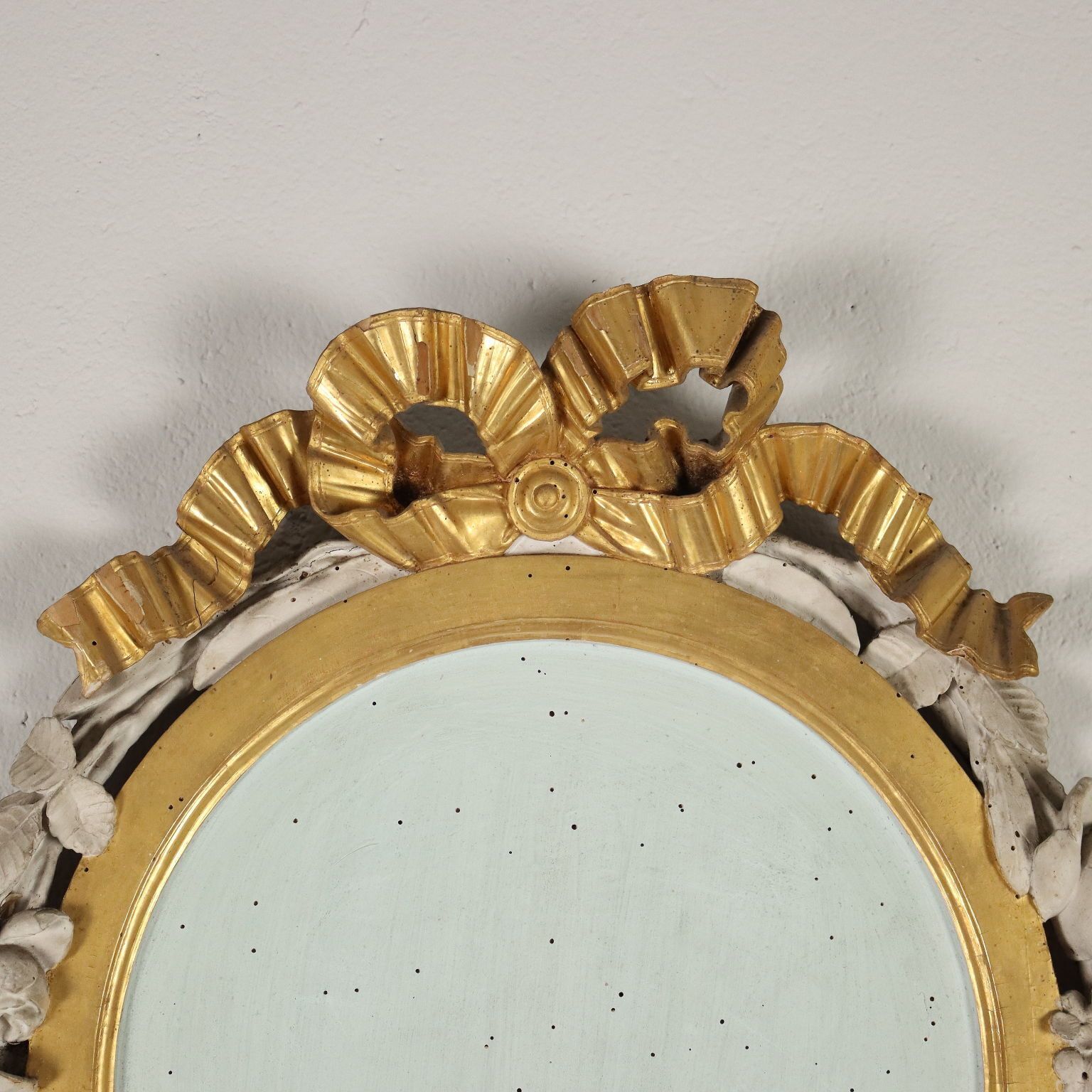 Mirror Neoclassical Carved Wood Italy XVIII Century photo 3390.0