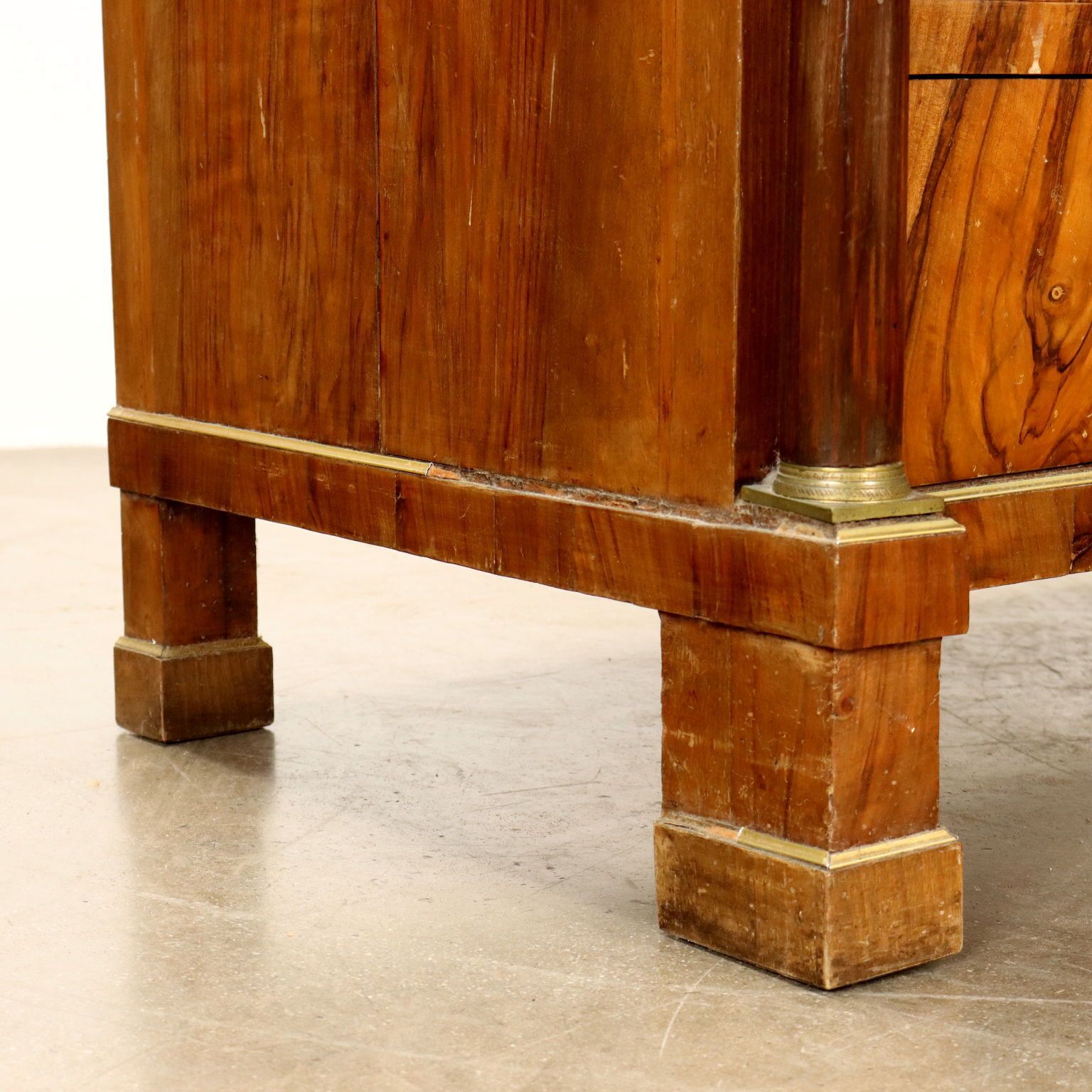 photo for sale Antique Empire Chest Of Drawers Walnut Poplar Bronze XIX Century