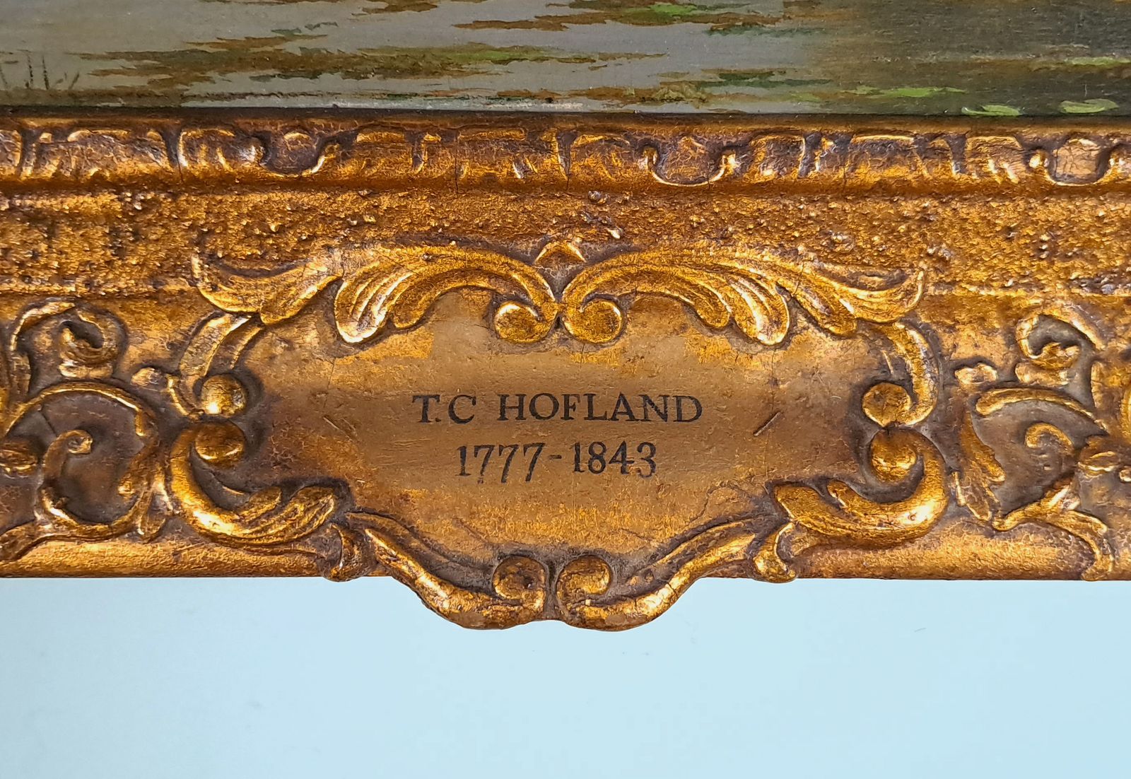 T C Hofland (1777 1843) English Oil On Board C 1810 photo Art