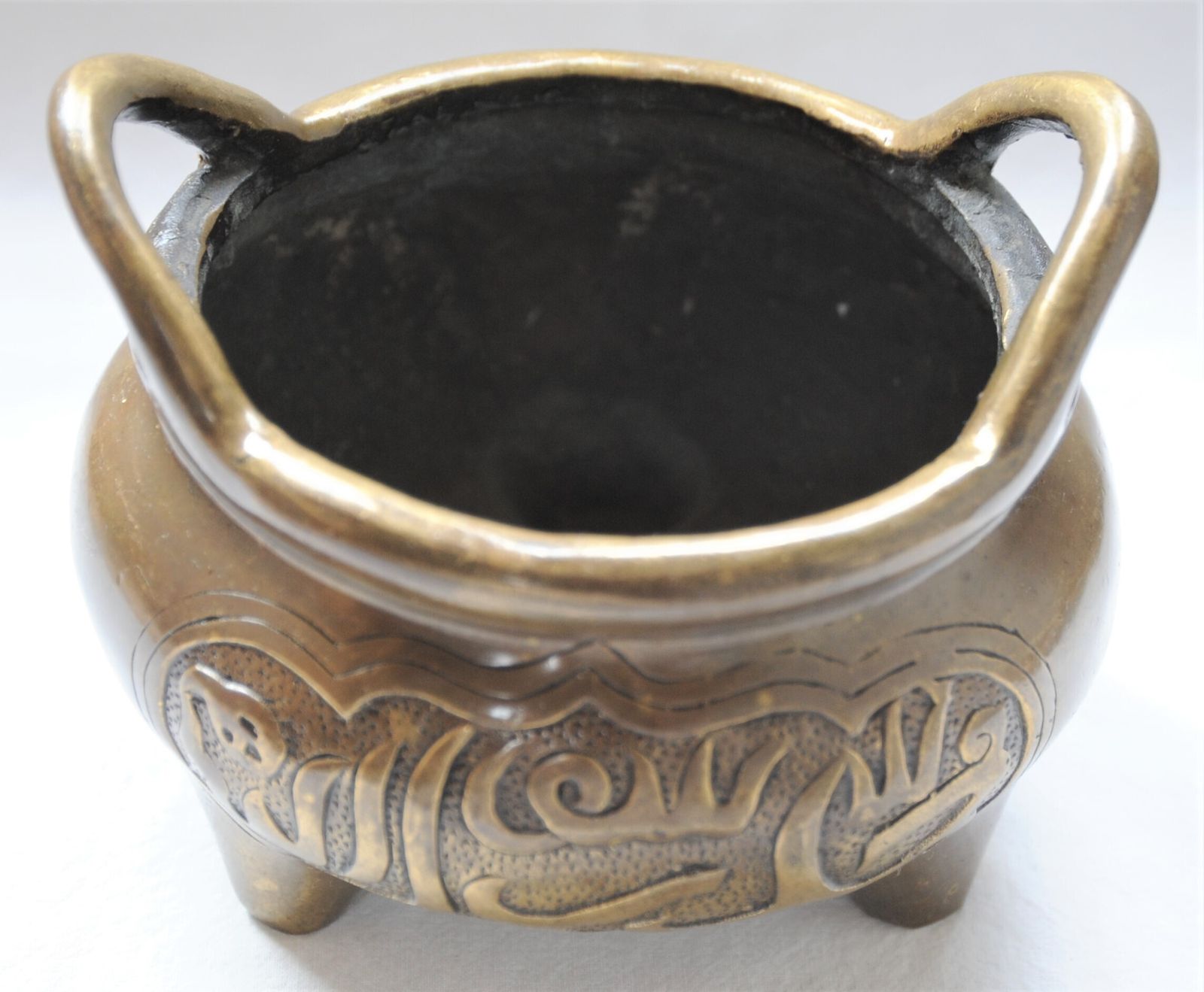 Antique Sino Islamic Qing Dynasty Bronze Censer With Xuande Mark photo Home Decor