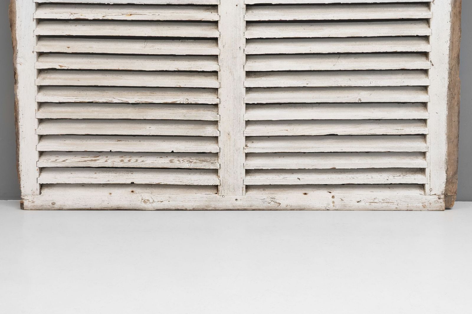 Pair Of Painted Shutters, 1800s photo for sale