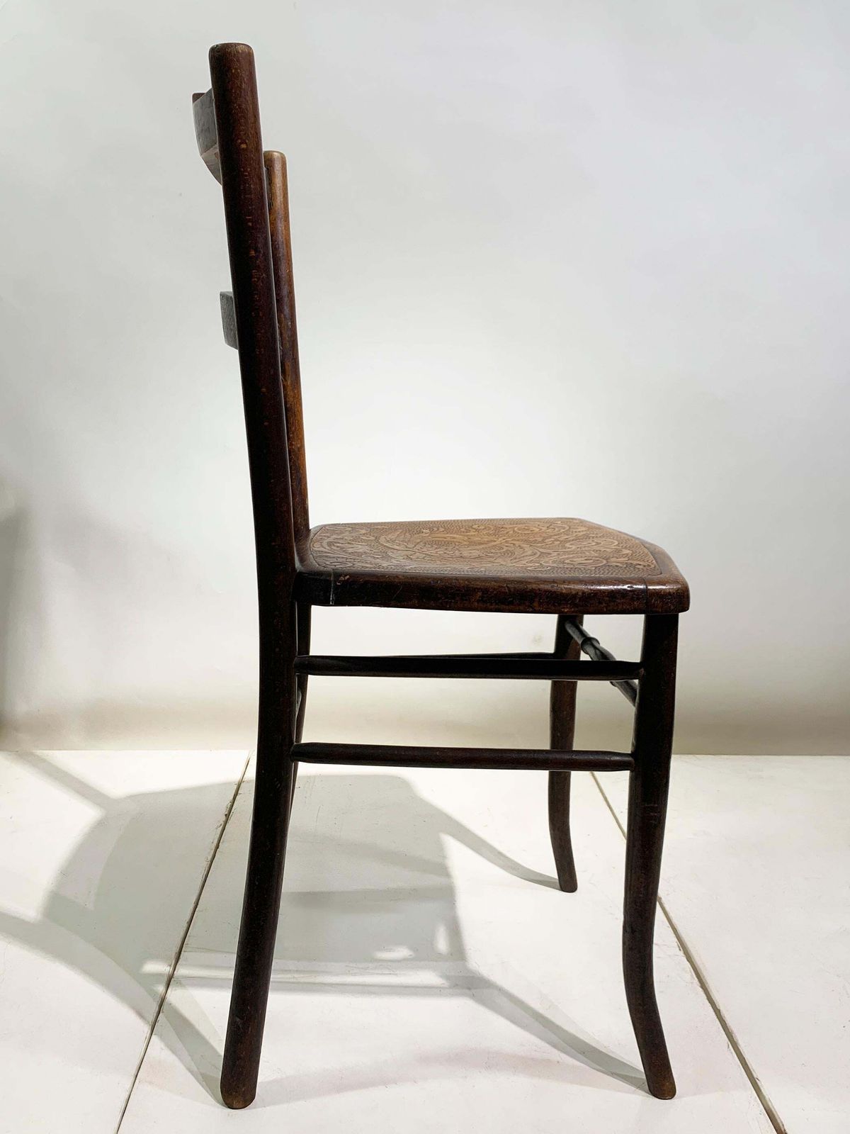 Pair A.M.Luther "Luterma" Art Deco Bentwood/Embossed Plywood Chairs Estonia/1920 photo buy