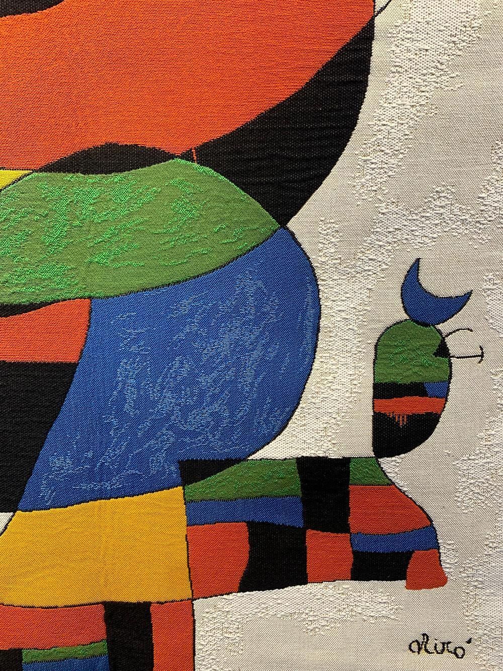 'Femme, Oiseau, étoile', Tapestry After The Painting Of Joan Miro By Jules Pansu photo buy
