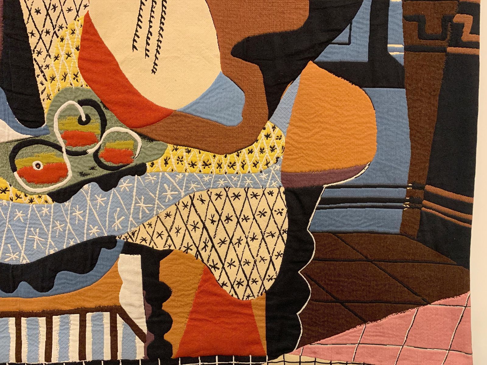 "Mandoline Et Guitare" Tapestry, "Succession Picasso 2015" For Jules Pansu photo buy