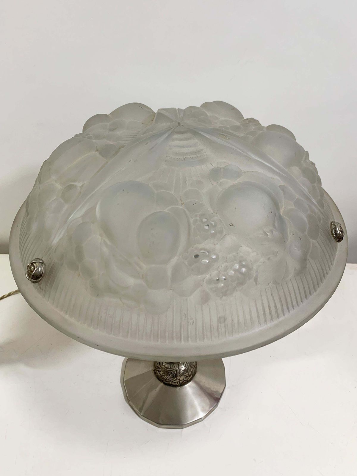 Pair Of Art Deco Table Lamps, Signed By Muller Frères Luneville photo 5976.0