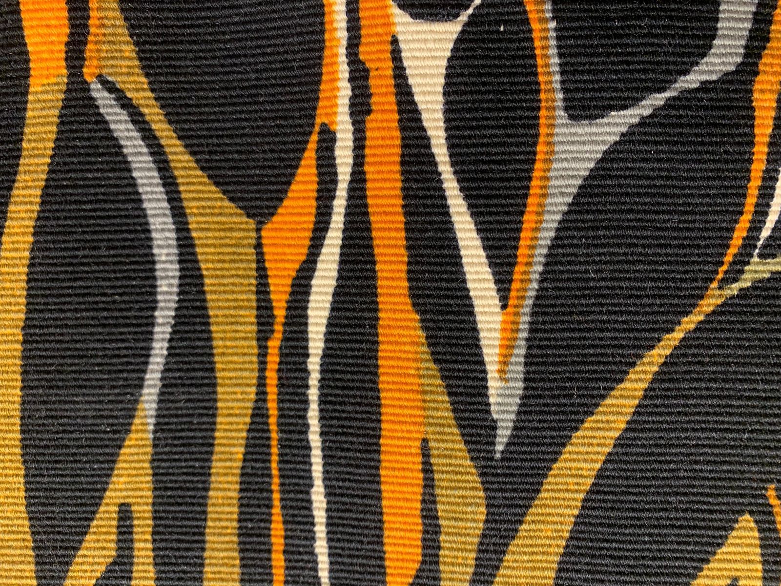 Art Vintage 20th Century Hand Woven Tapestry Signed By Michele Cahard photo