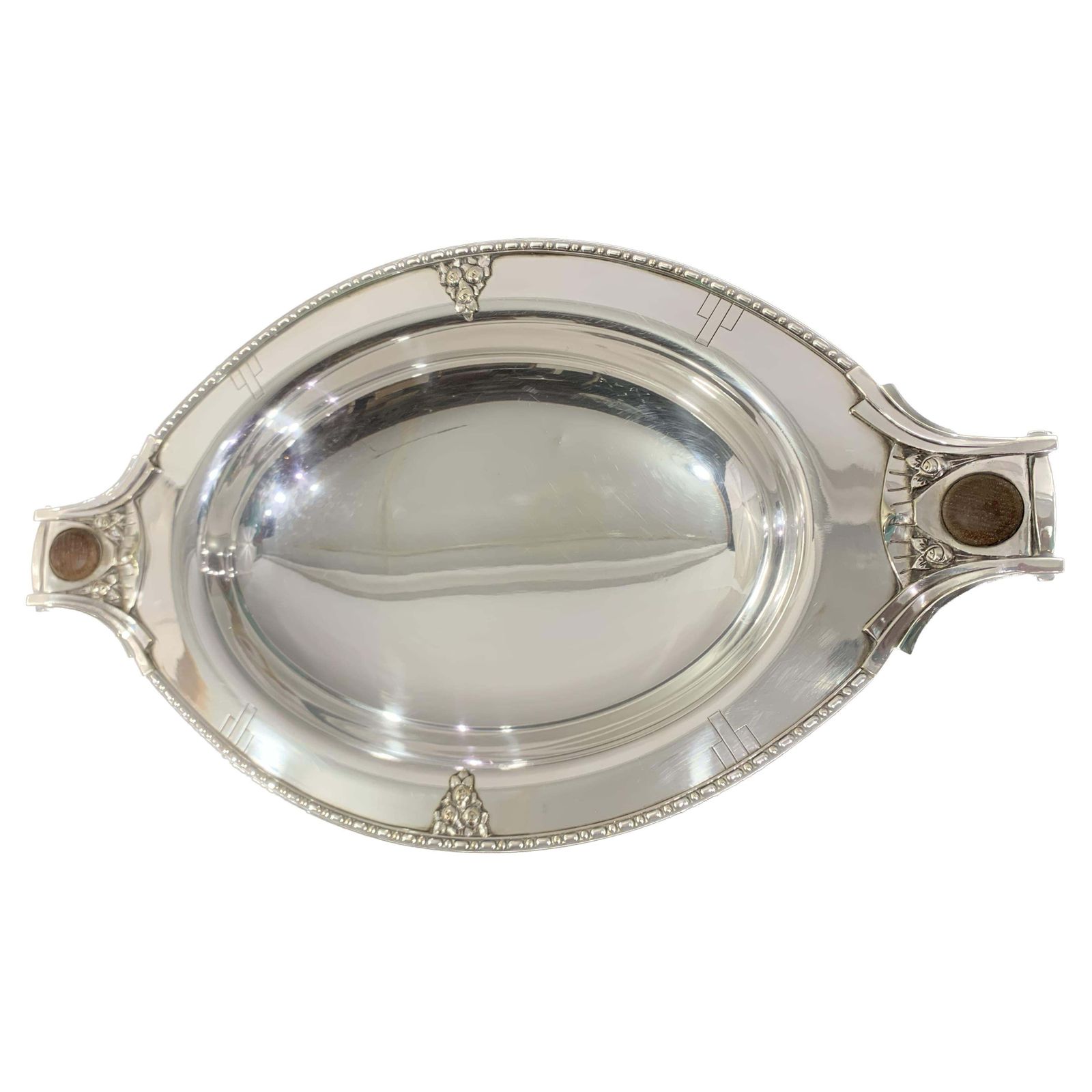 Mid 20th Century Silver Plated Vase Stamped By Roux Marquiand