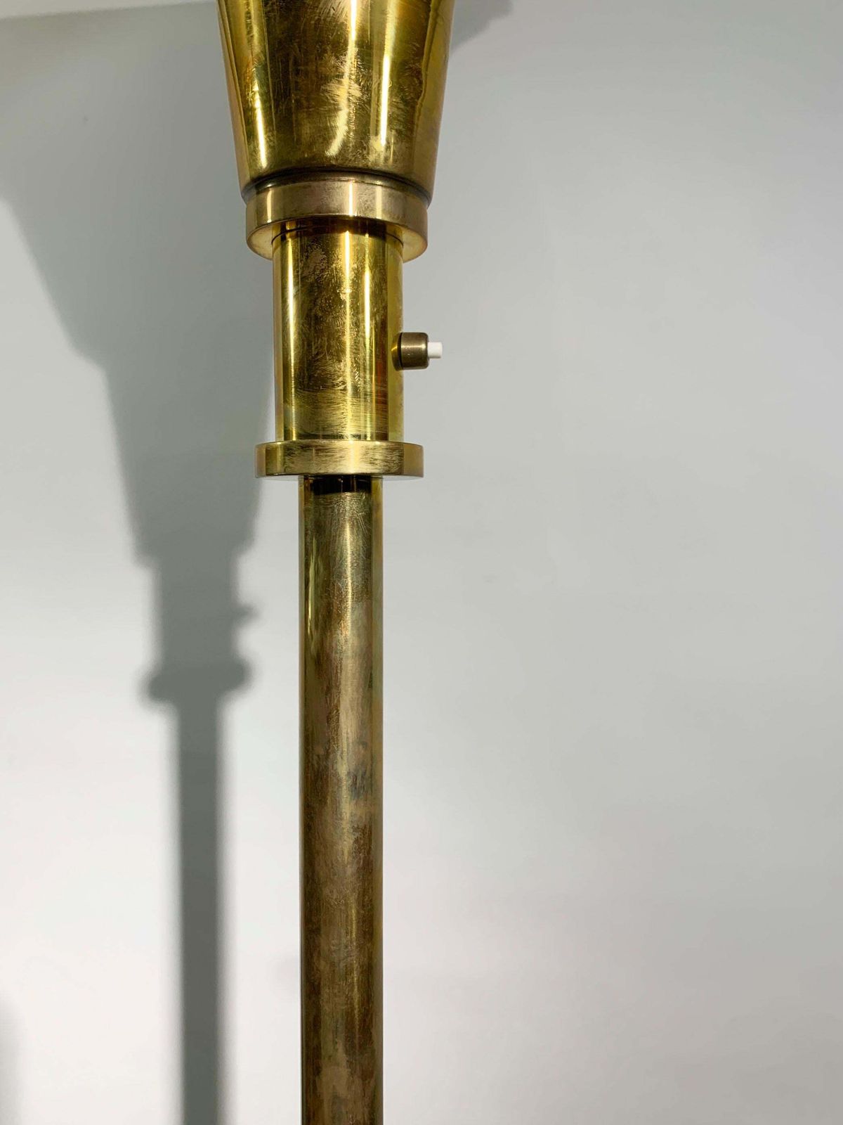 Art Deco Streamline Floor Lamp Torchiere, 1940s photo 3235.0
