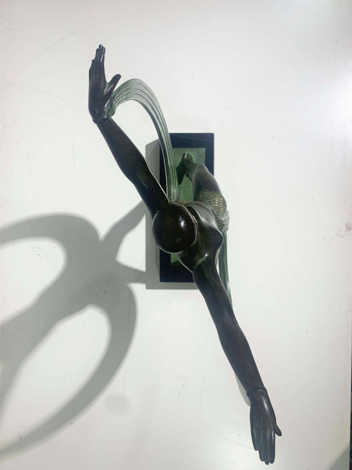 Lysis Dancer Sculpture Signed "Fayral"(Pierre Le Faguays) For Max Le Verrier photo vintage