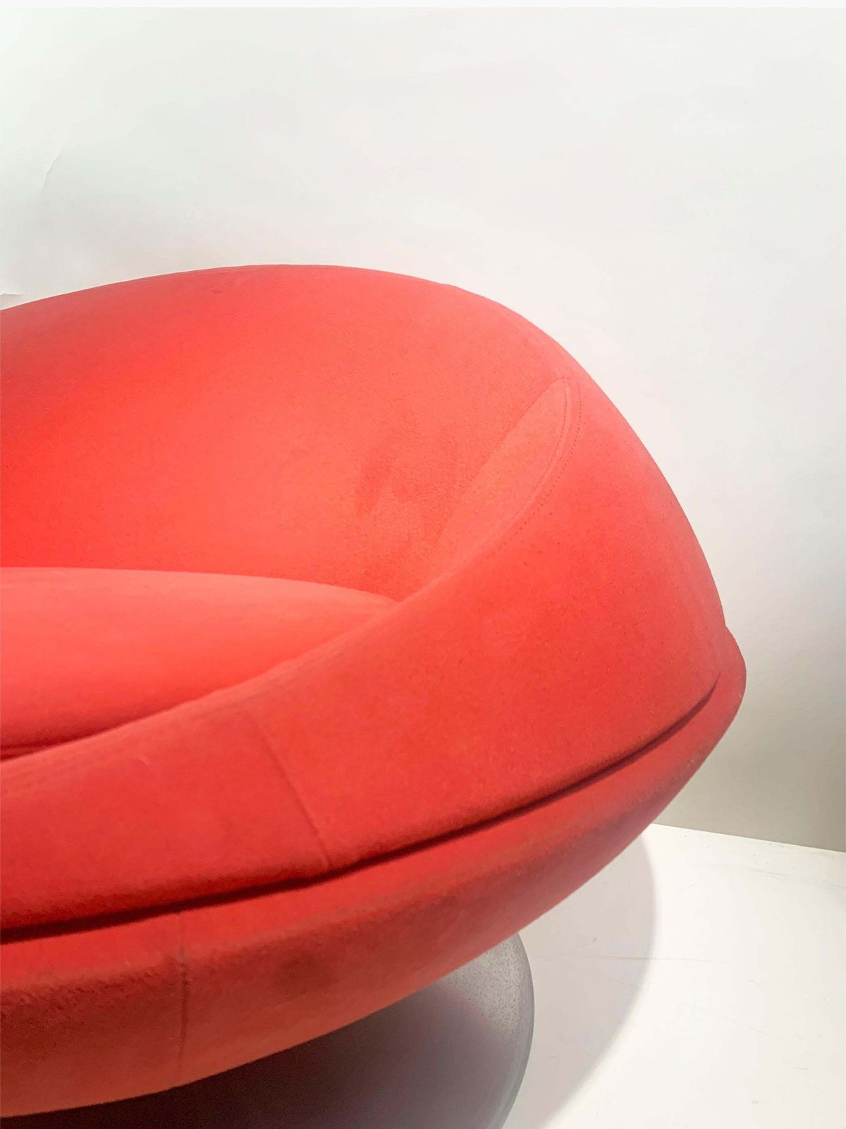 photo for sale 123 Lounge Red Chair Designed By Victor Boeda For Steiner Paris