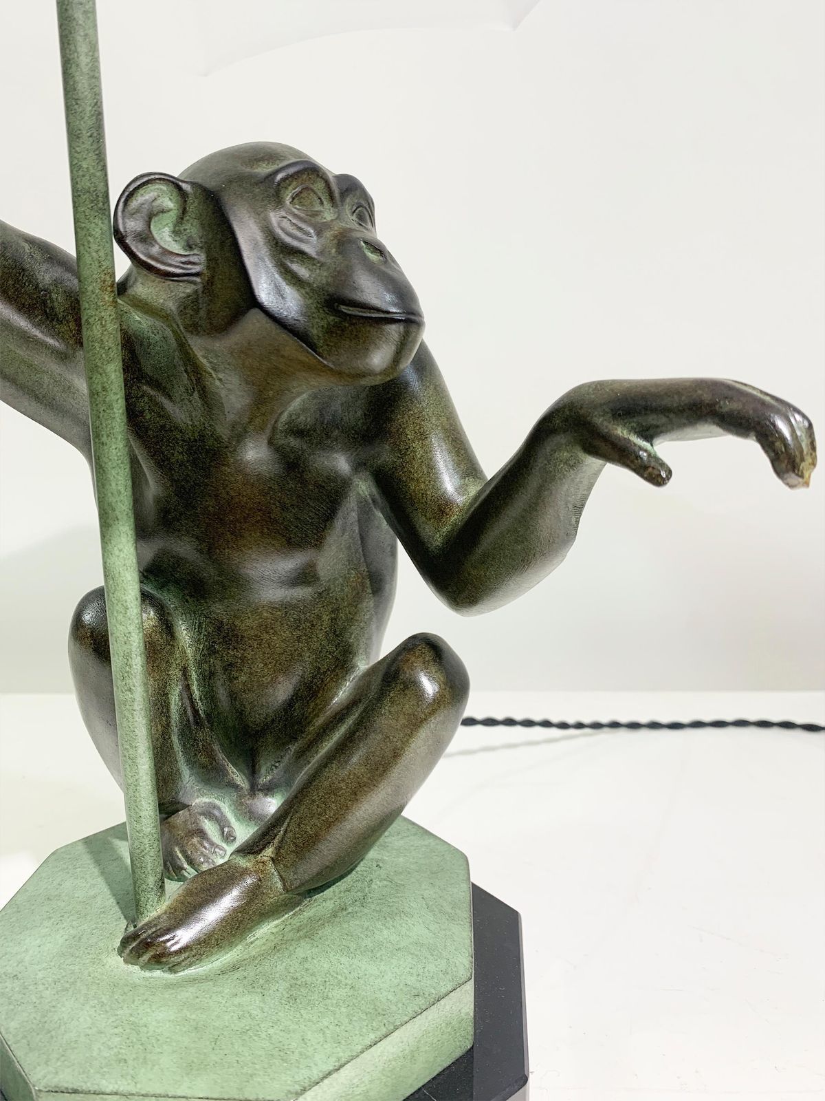 "Pluie" Table Lamp/Sculpture By Max Le Verrier Signed "Le Verrier" photo vinterior