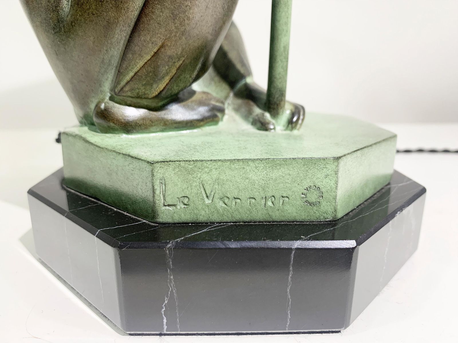 "Pluie" Table Lamp/Sculpture By Max Le Verrier Signed "Le Verrier" photo buy