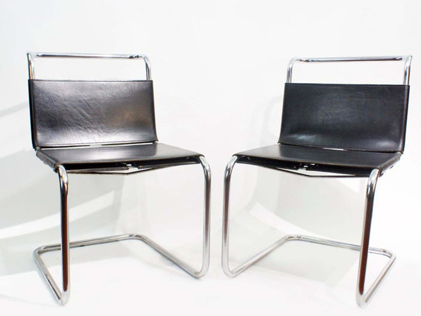 Pair Of Spoleto Chairs Attributed To Marcel Breuer B33 photo buy