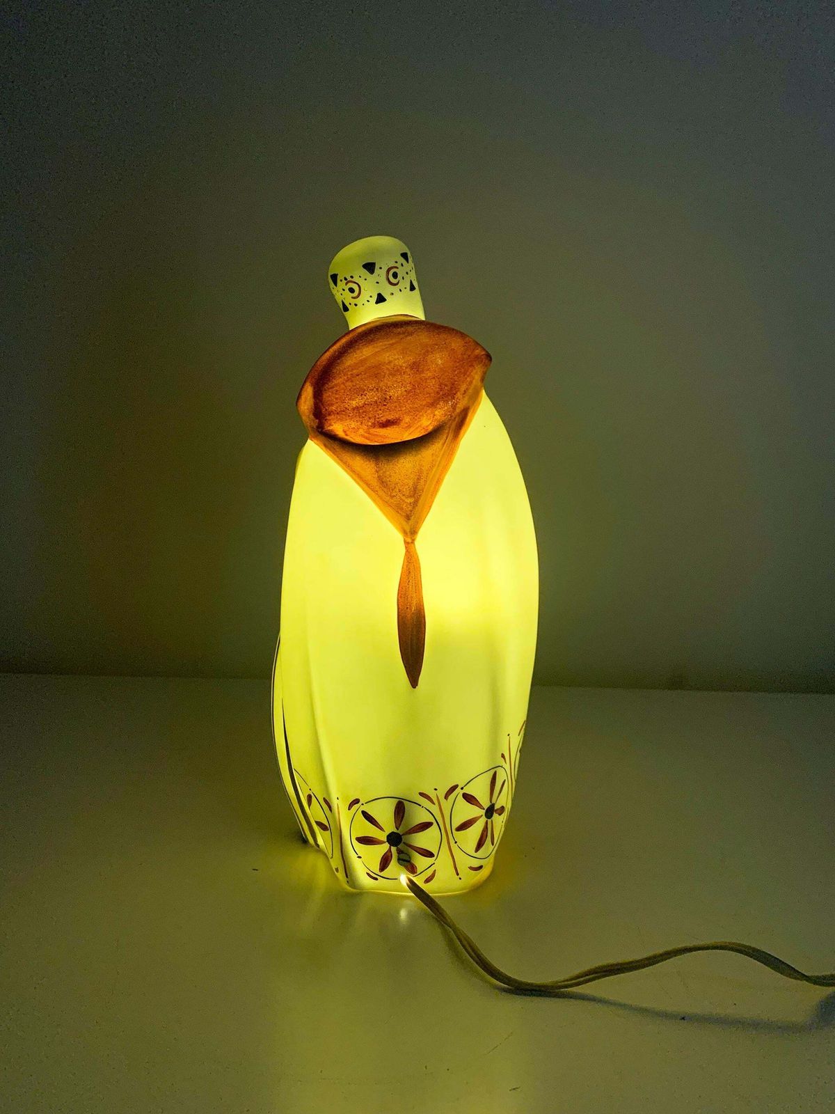 photo for sale Art Deco Ambient/Perfume Porcelain Table Lamp Signed Amelin / "Limoges France"