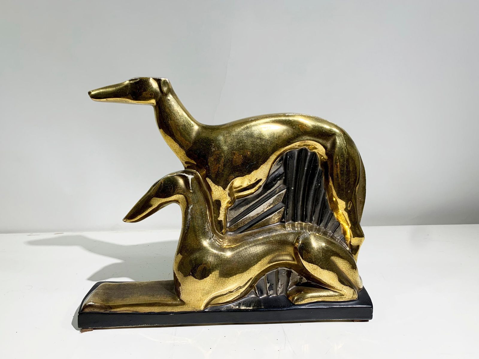 Art Deco Enamel Ceramic By/Signed "Dcoux" & "France   195   Fontinelle Edition" photo Art