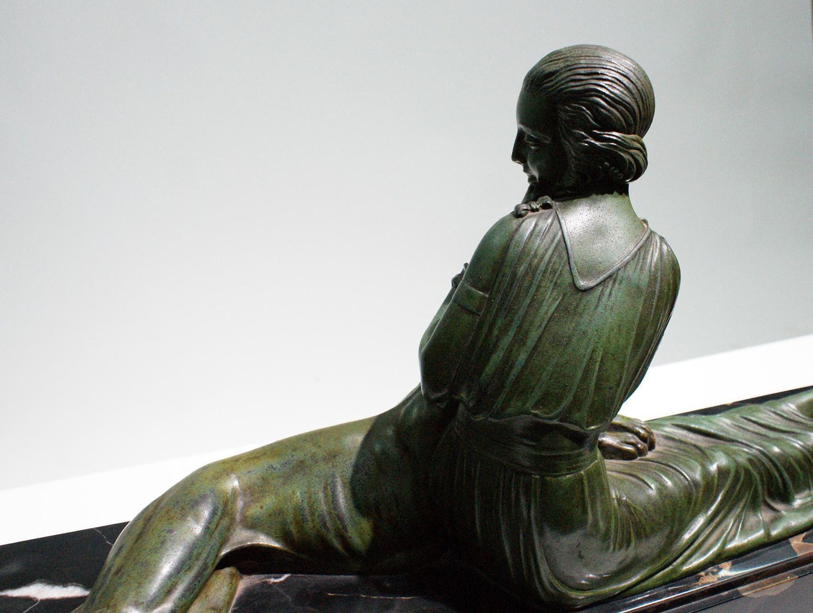 “Elegant Lady” Stunning Large Art Deco Sculpture Signed By D.H Chiparus photo 8216.0