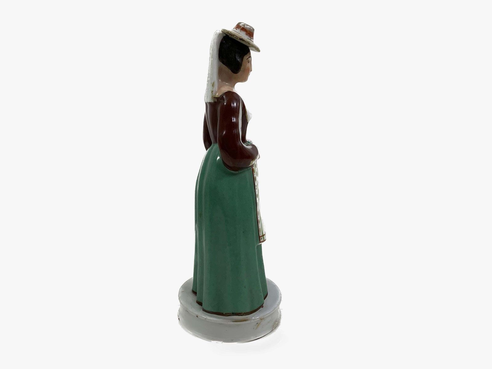 1923.0 Set Of French Henriot Quimper Figural Liquor Bottles Signed photo