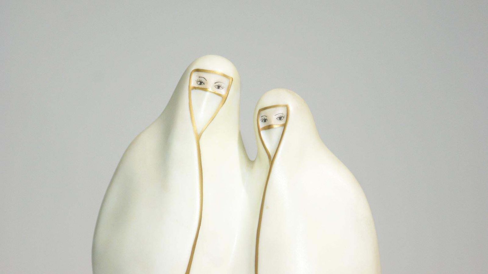Pair Of French Art Deco Porcelain Figural Lamp Signed Limoges photo 4195.0