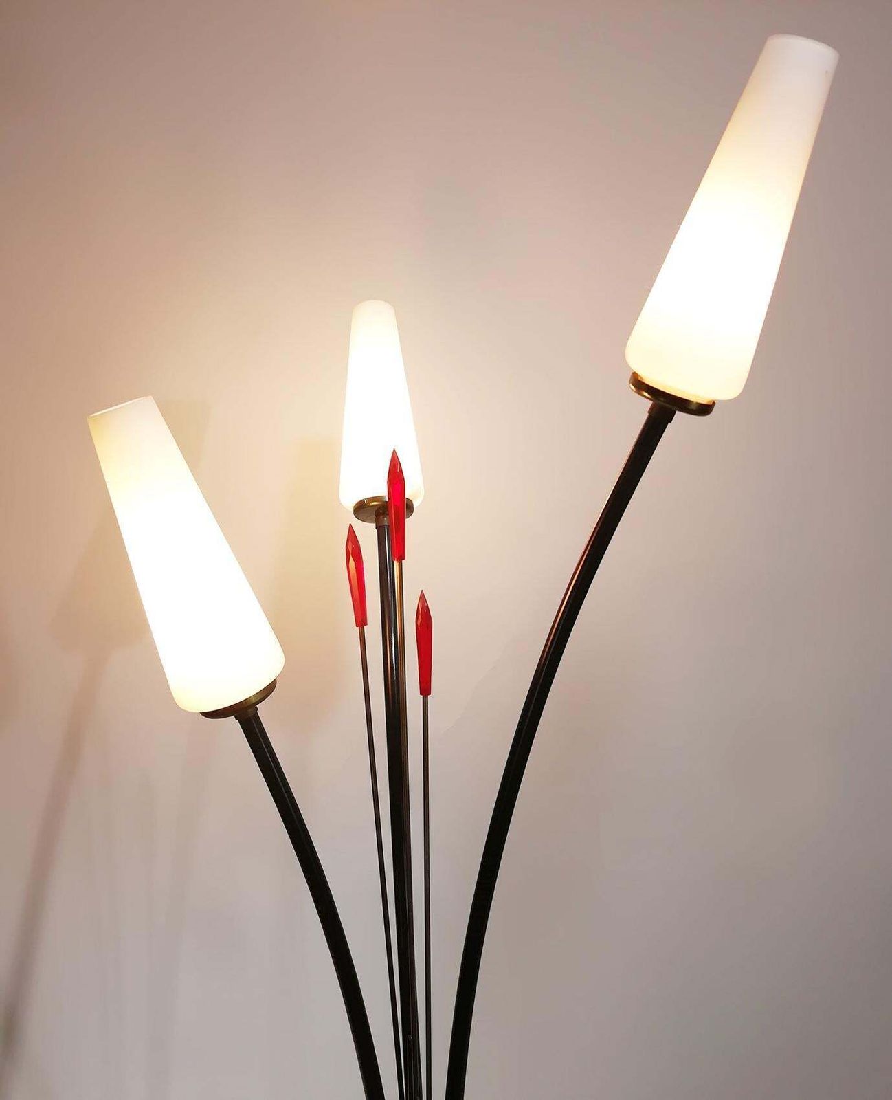 Elegant Stilnovo Style Floor Lamp, Circa 1950, Italy photo furniture