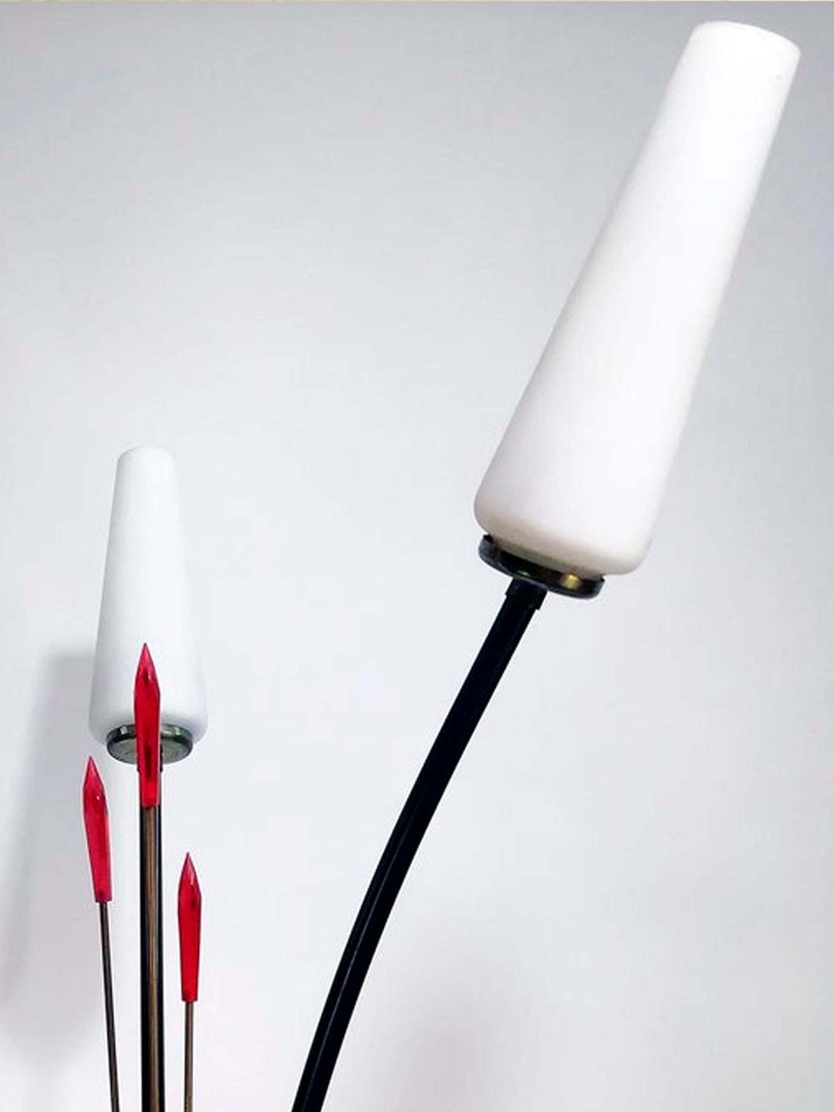 Elegant Stilnovo Style Floor Lamp, Circa 1950, Italy photo vintage
