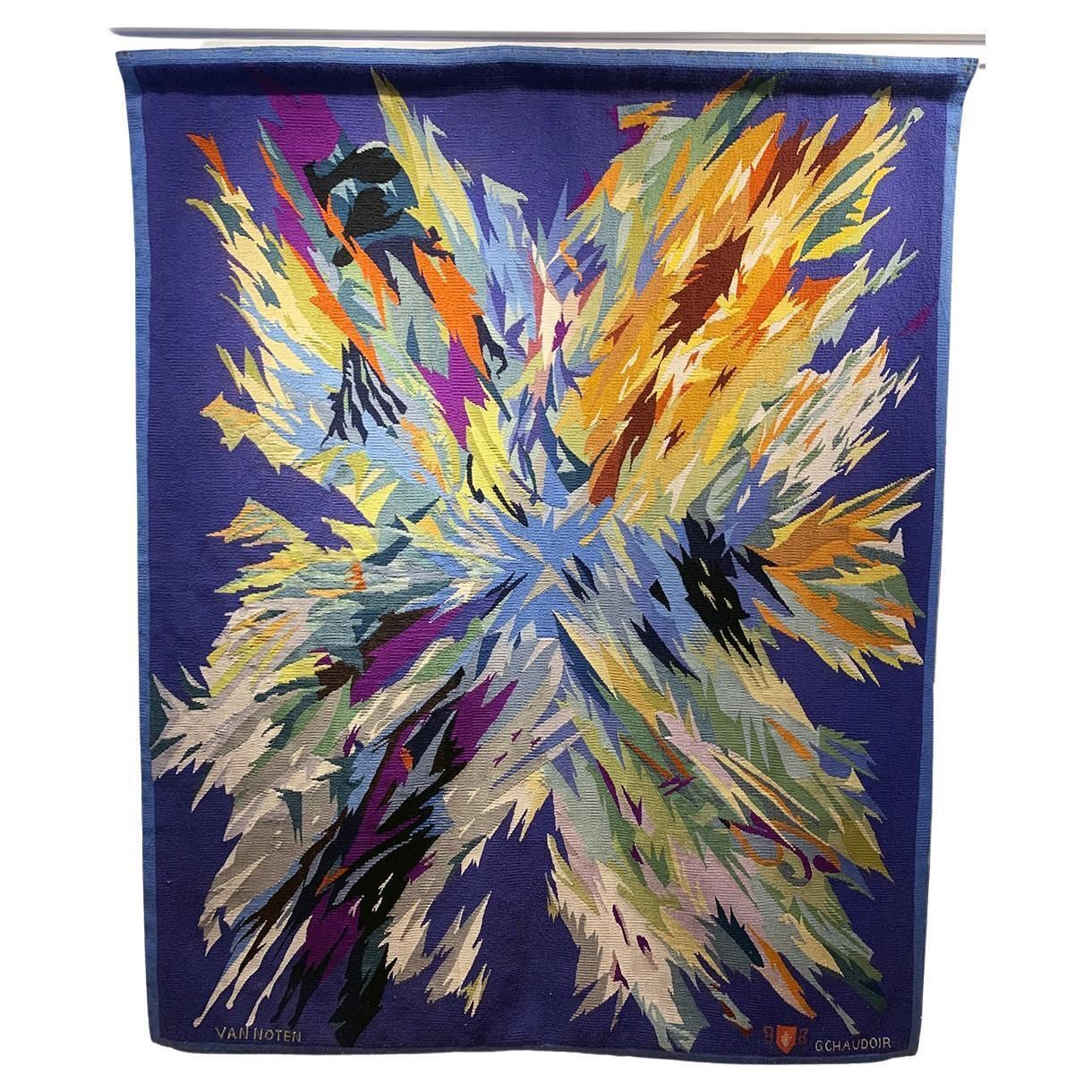 Superb Mid Century Tapestry From The House Of Chaudoir By Van Noten