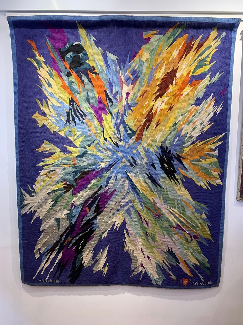 Superb Mid Century Tapestry From The House Of Chaudoir By Van Noten photo furniture