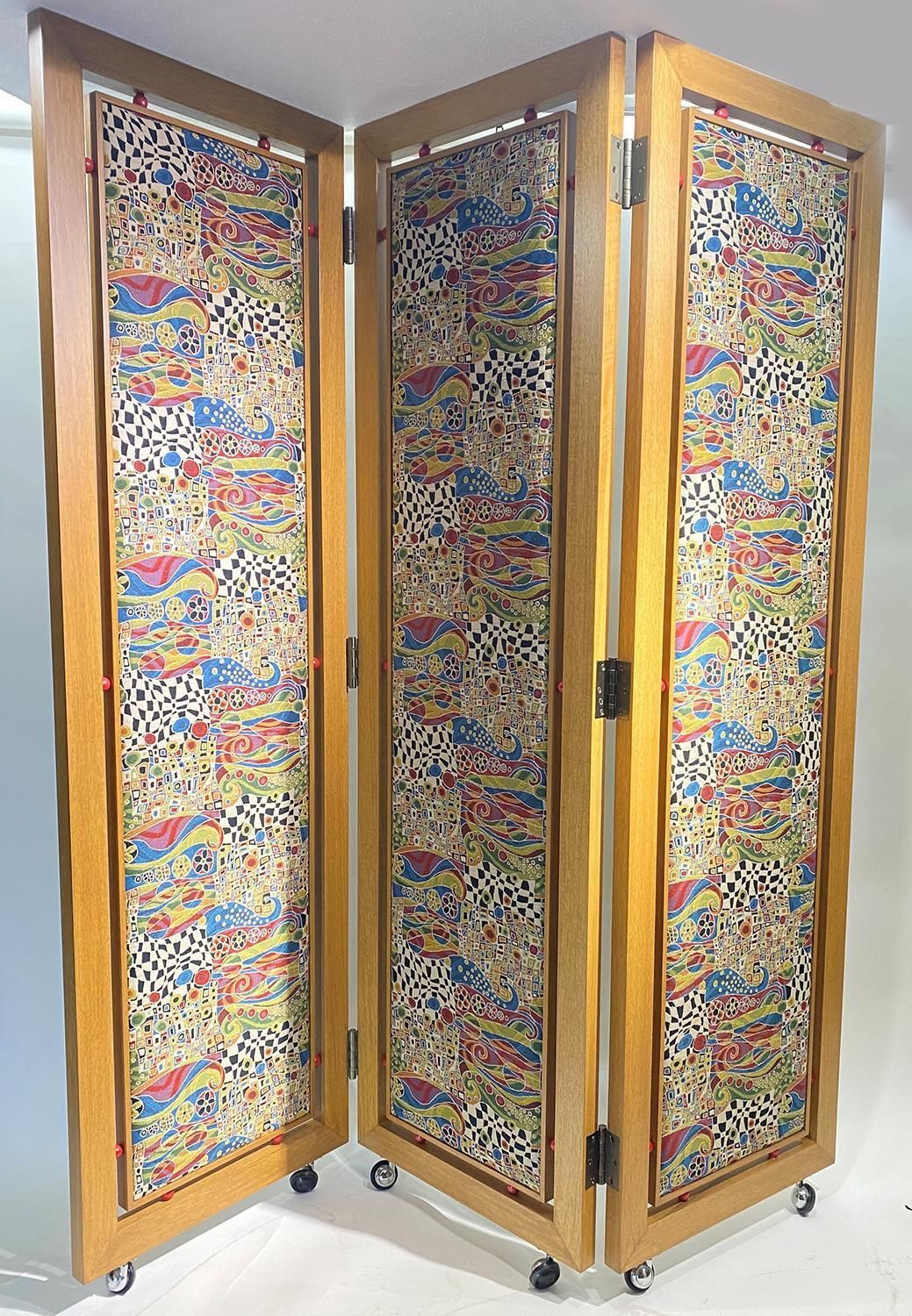 Original Beautiful "Paravent" Design In The Style Of Gustav Klimt photo Home Decor