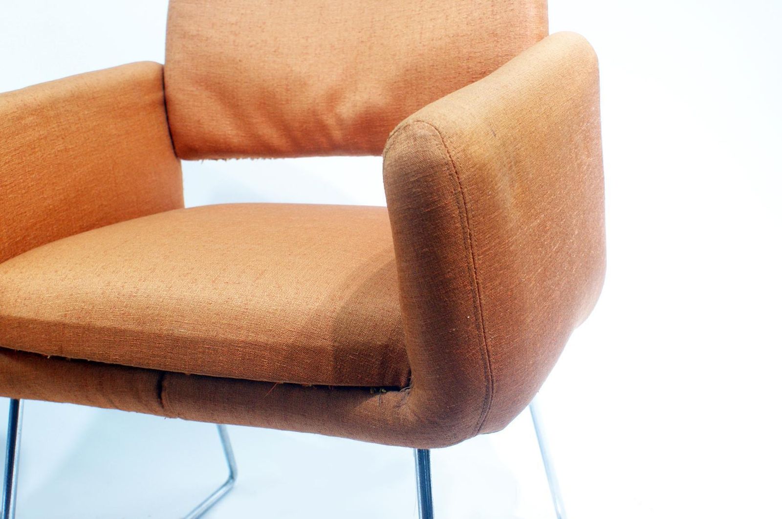 Pair Of 760 Chairs By Joseph Andre Motte, France, 1957 For Steiner, Paris photo buy