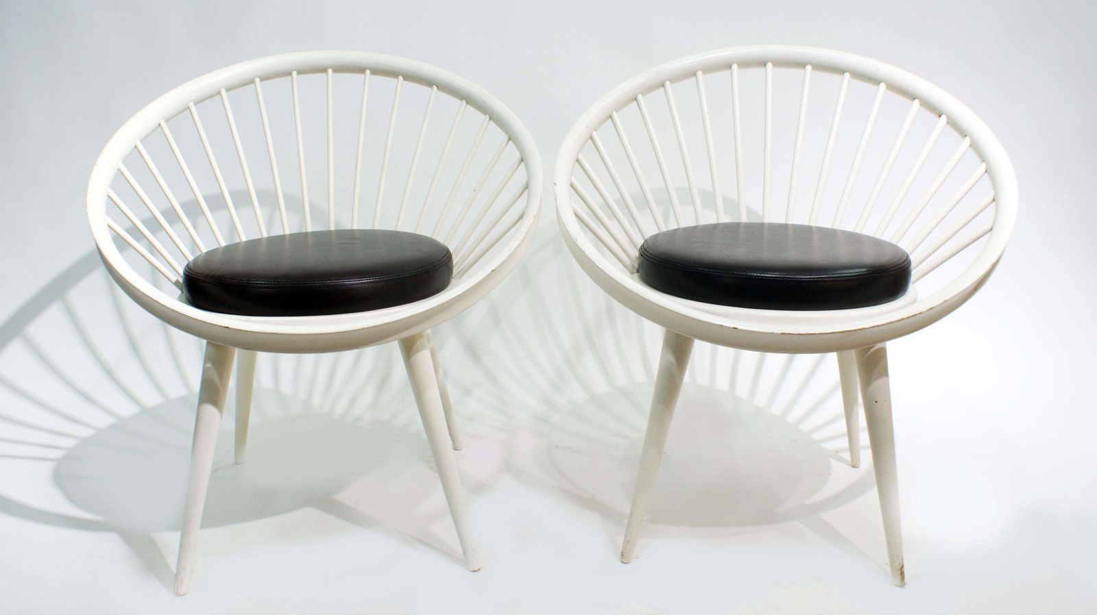 Pair Of Round Chair By Yngve Ekstrom, 1960 photo furniture