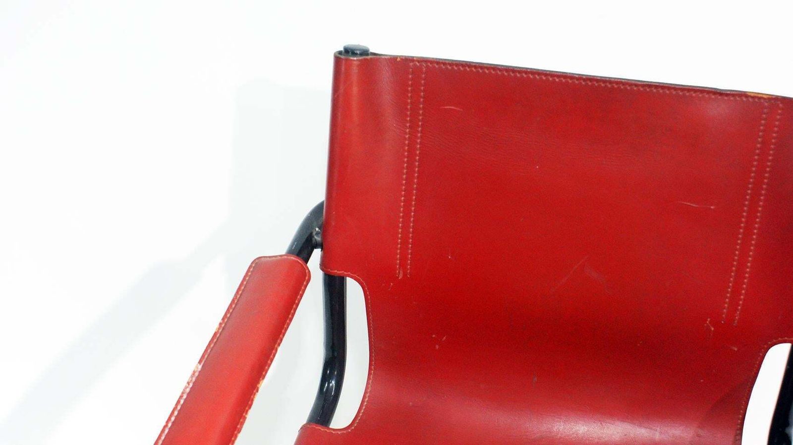 photo for sale Pair Of Cantilever Visitor Side Chairs, Signed Matteo Grassi, Italy, 1970s