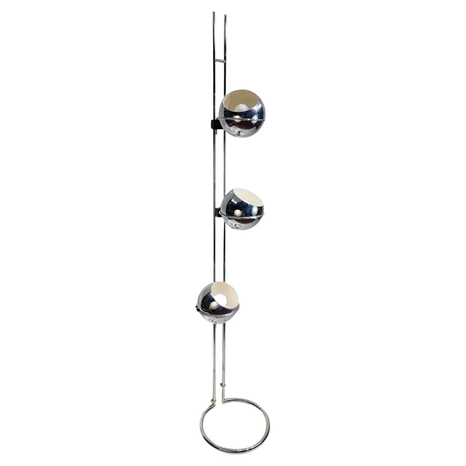 “Goffredo Reggiani” Eyeball Triple Light Floor Lamp, Circa 1970