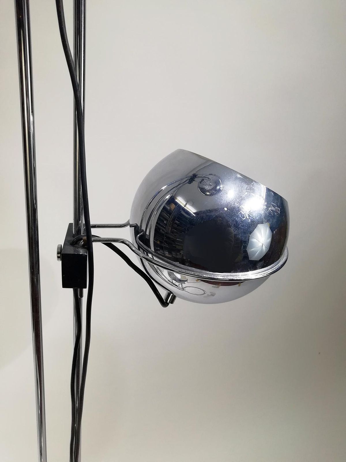 “Goffredo Reggiani” Eyeball Triple Light Floor Lamp, Circa 1970 photo Lighting