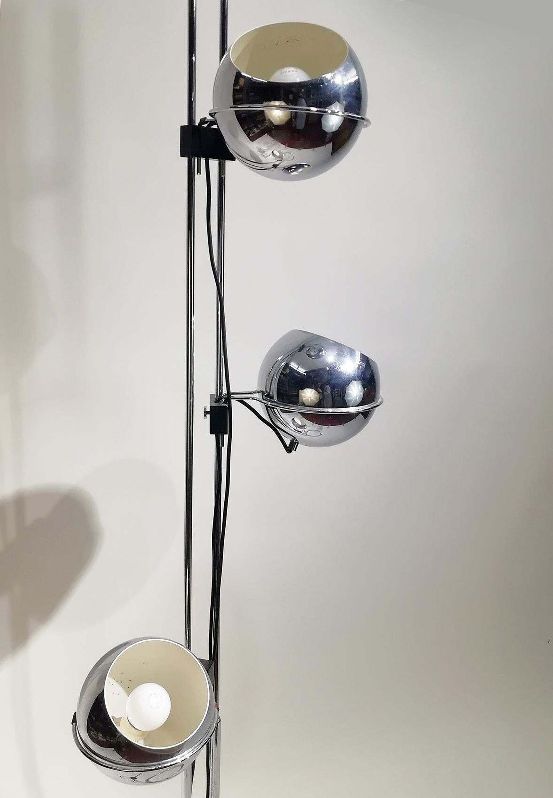 “Goffredo Reggiani” Eyeball Triple Light Floor Lamp, Circa 1970 photo 4550.0
