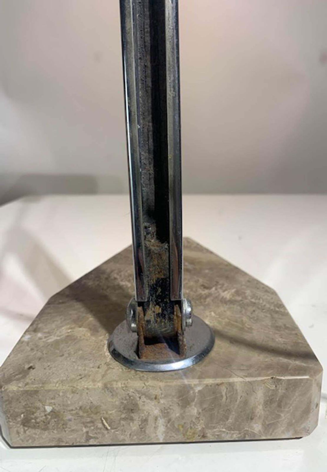 French "Fare" Desk/Banker's Lamp Chrome Adjustable Art Deco From 1930s photo vinterior