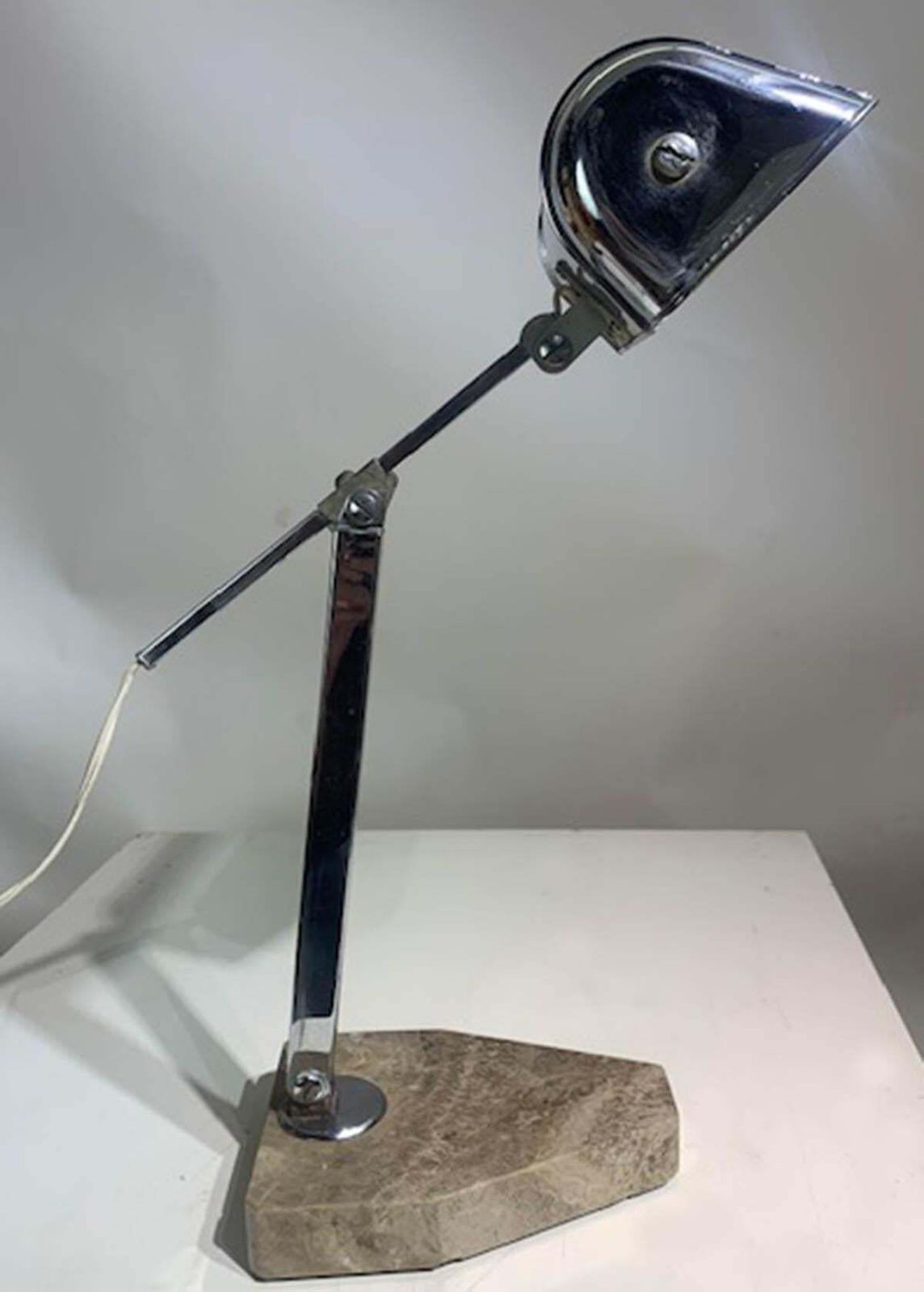 French "Fare" Desk/Banker's Lamp Chrome Adjustable Art Deco From 1930s photo vintage
