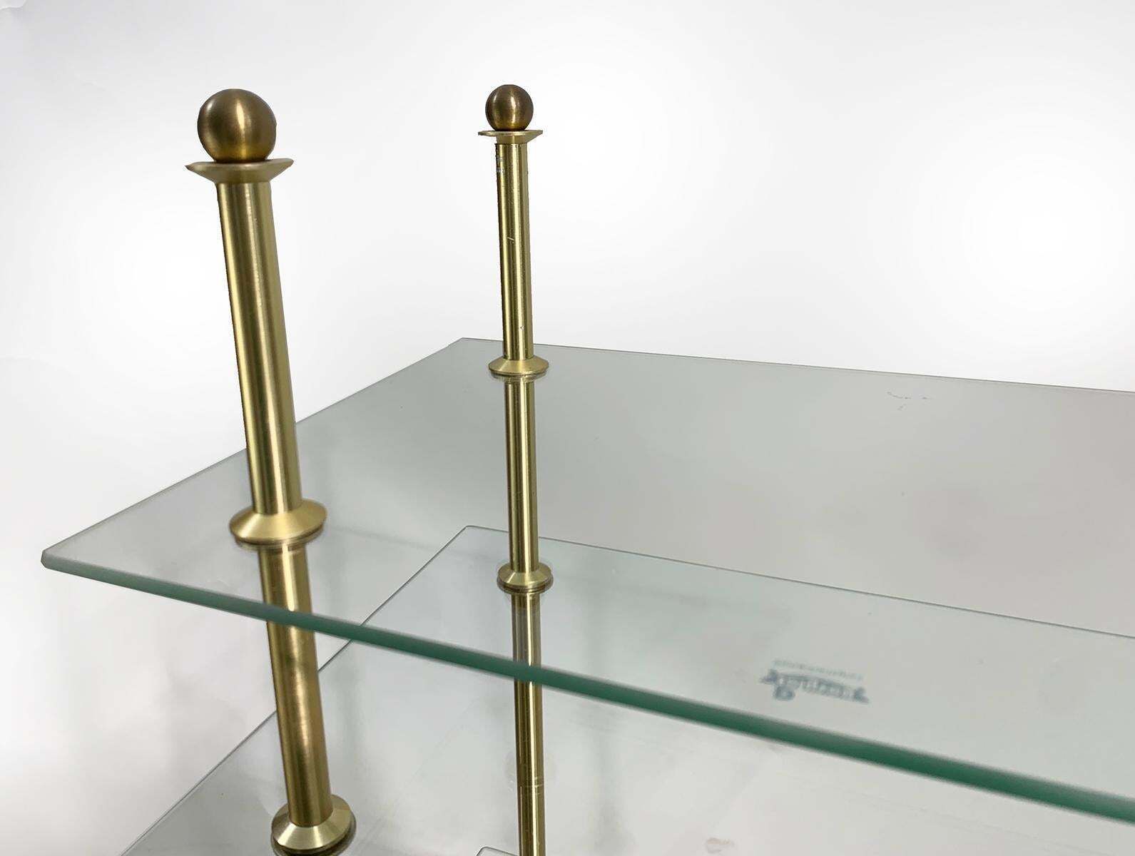 20th Century Art Deco Glass Display Shelves, Italy, Circa 1950s photo vinterior