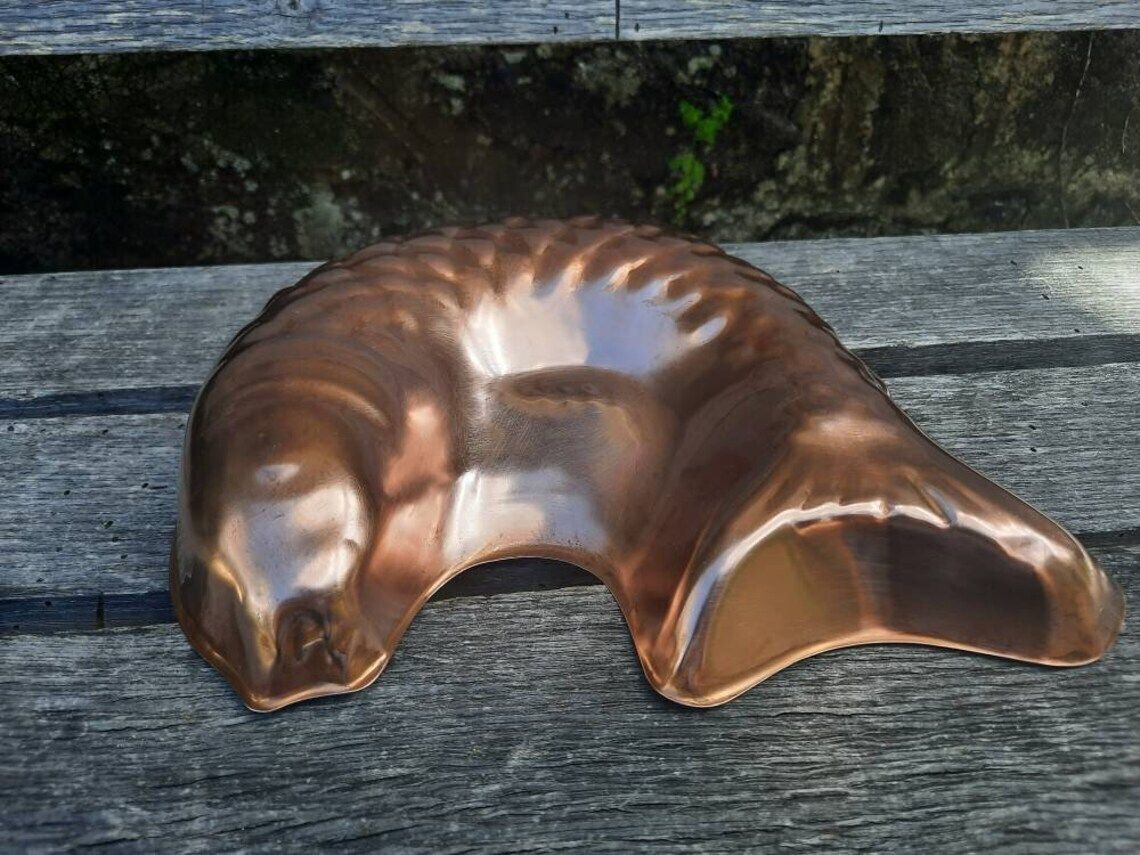 Vintage Copper Fish Jelly Mold: French Kitchen Decor photo furniture