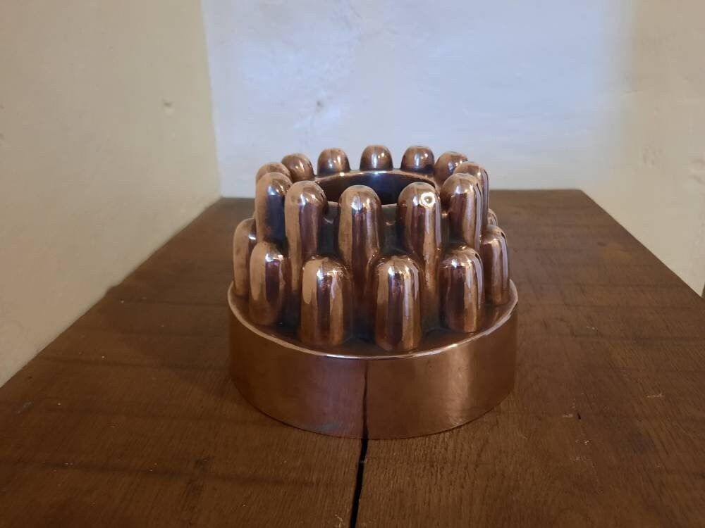 Antique French Copper Jelly Mold: Victorian Kitchen Decor photo Home Decor