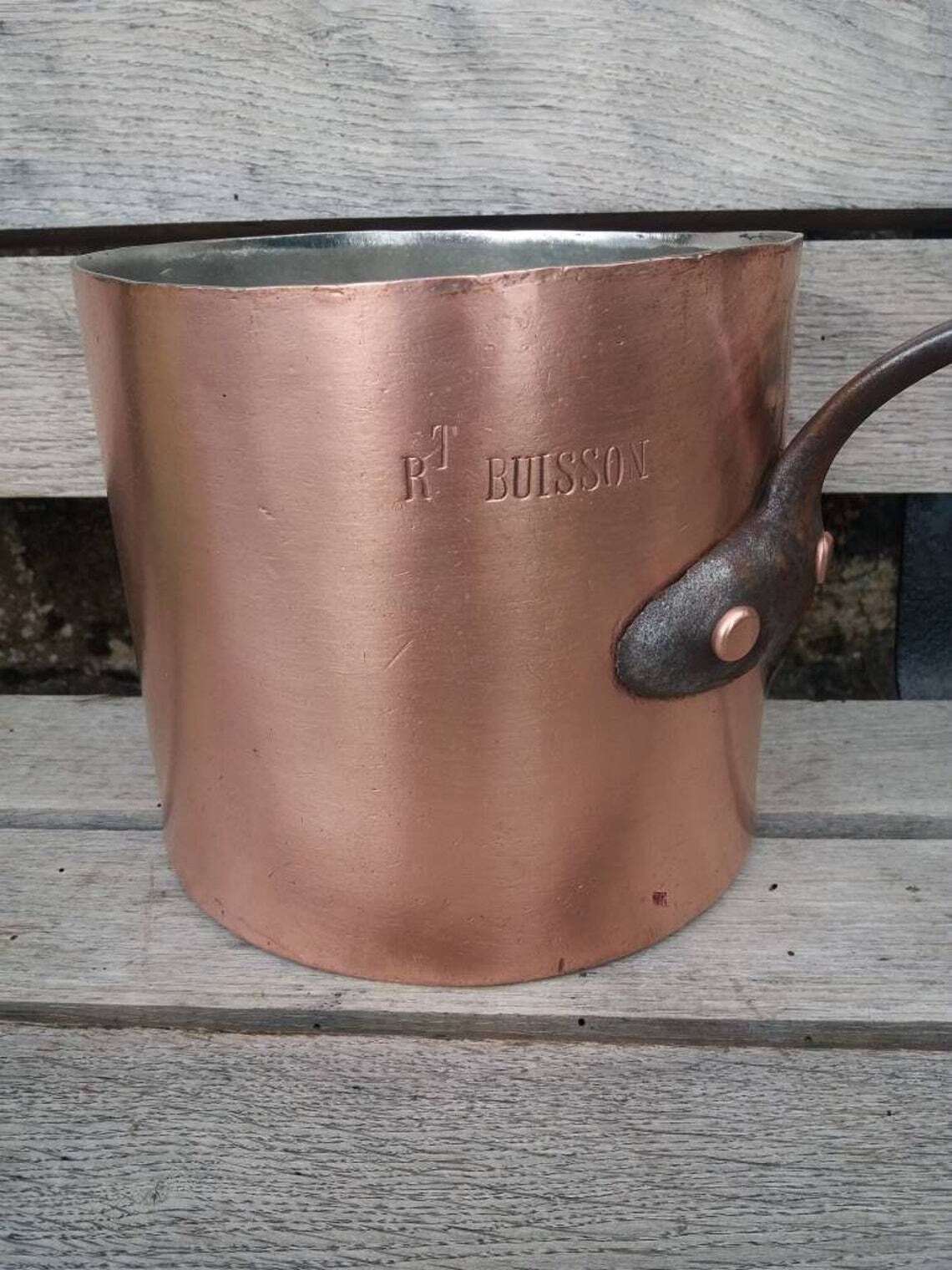 Dehillerin Copper Stockpot: Antique French Chateau Cookware, Retinned