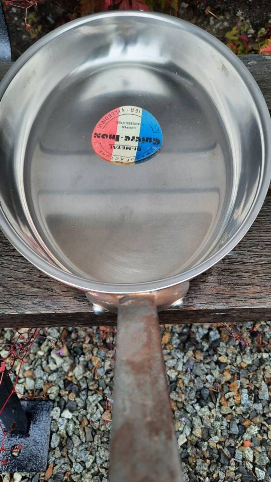 Villedieu Copper Fish Skillet: French Artisan Stainless Steel Lined Pan photo vinterior